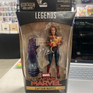 Hasbro Captain Marvel Figure with Red and Blue Outfit